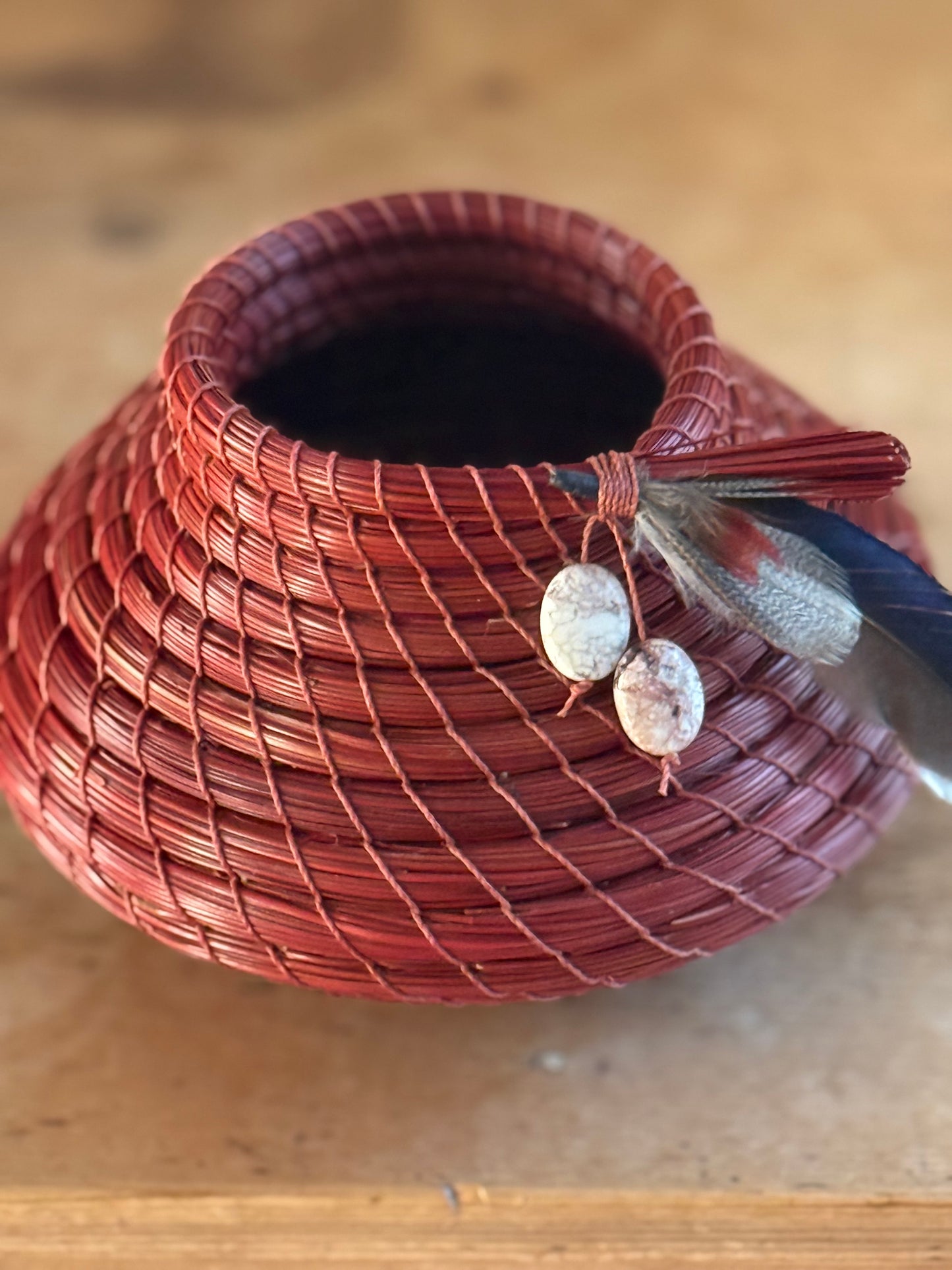Pine Needle Basket “Mork (from Ork)”