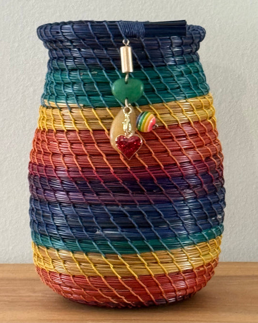 “Lola” Rainbow Pine Needle Vase