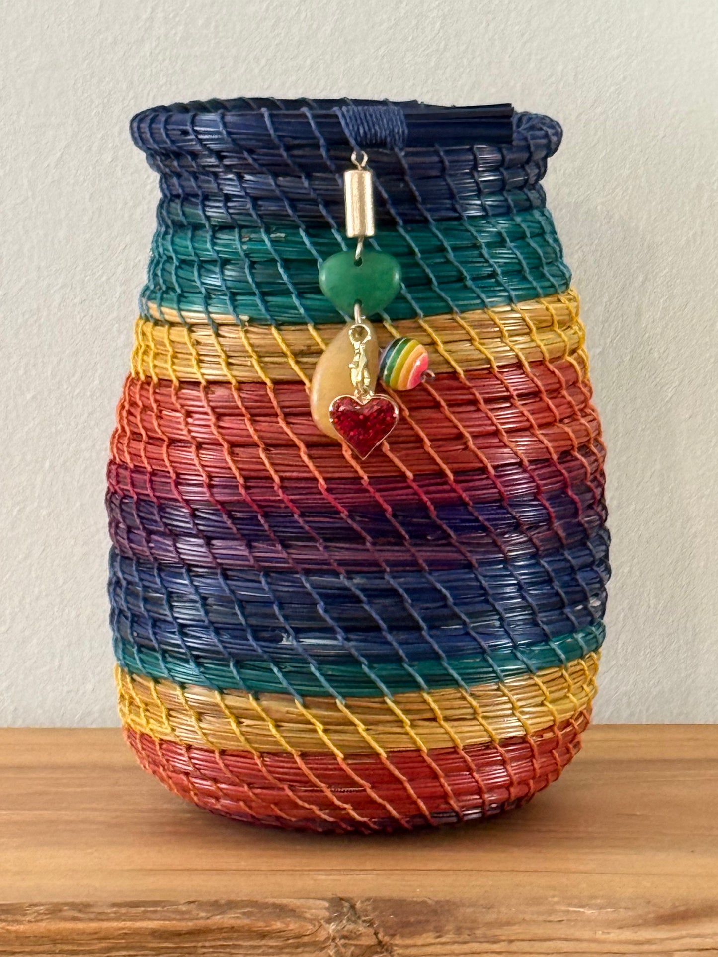 “Lola” Rainbow Pine Needle Vase