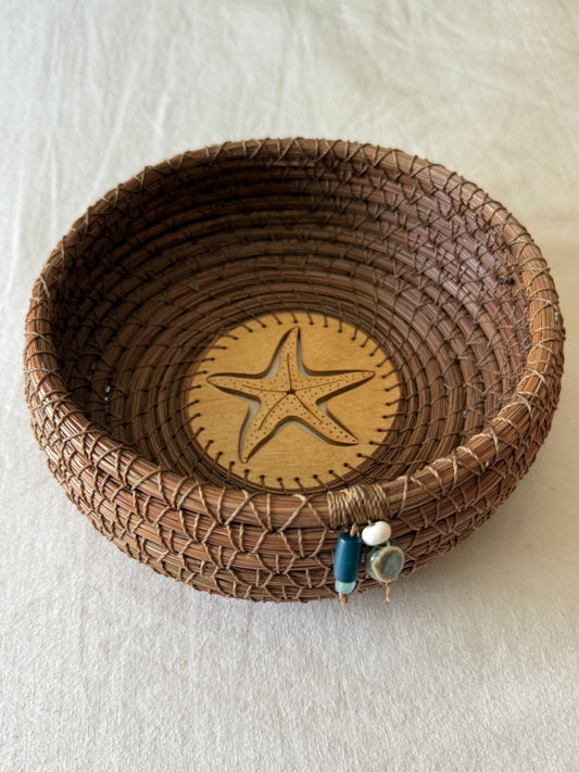 Starfish Pine Needle Basket